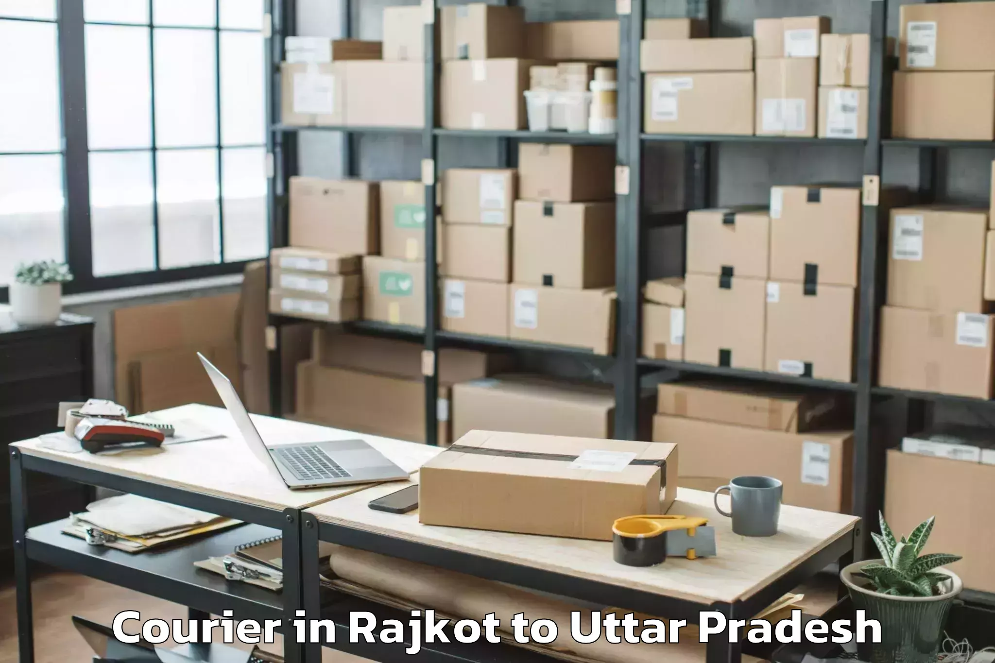 Hassle-Free Rajkot to Gola Bazar Courier